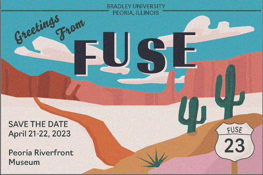 a postcard saying "greetings from FUSE"
