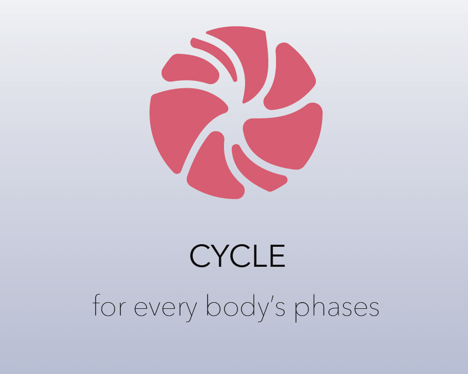 a logo of a pink circle broken up with lines.